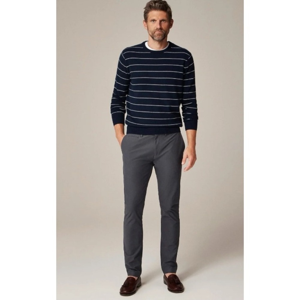J. CREW 484 Slim-fit Tech Pant Slate Gray 30x30 NEW CG696 Business Casual